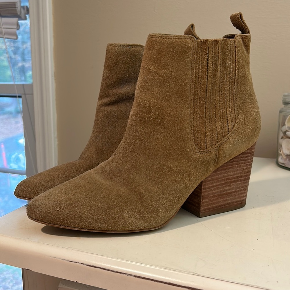 Able Tan Suede Ankle Boots